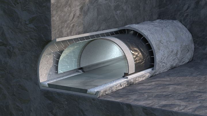 Tunnelbeläggning typ lll - Minerade tunnlar Tunnel